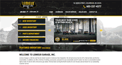 Desktop Screenshot of lemieuxgarage.com